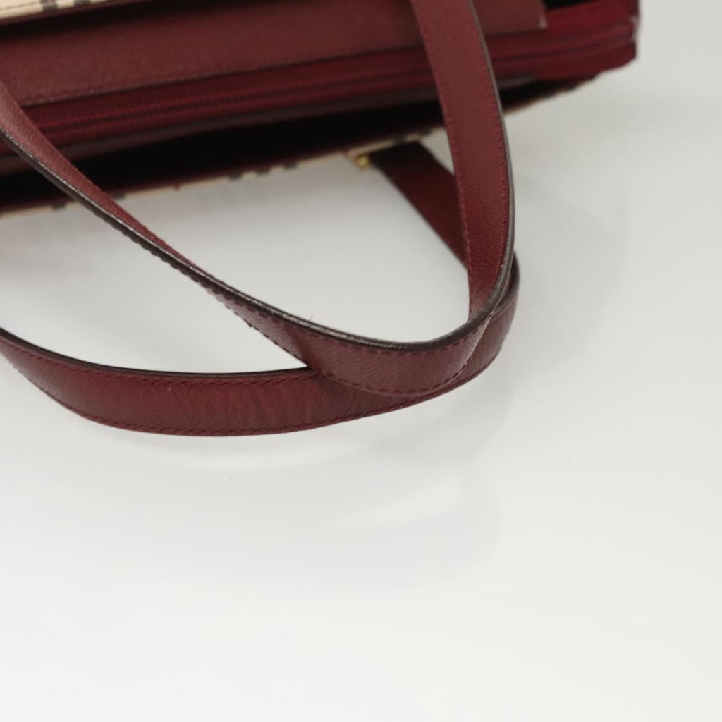 Burberry Nova Check Handbag Nova Check Canvas And Leather Beige Canvas Handbag