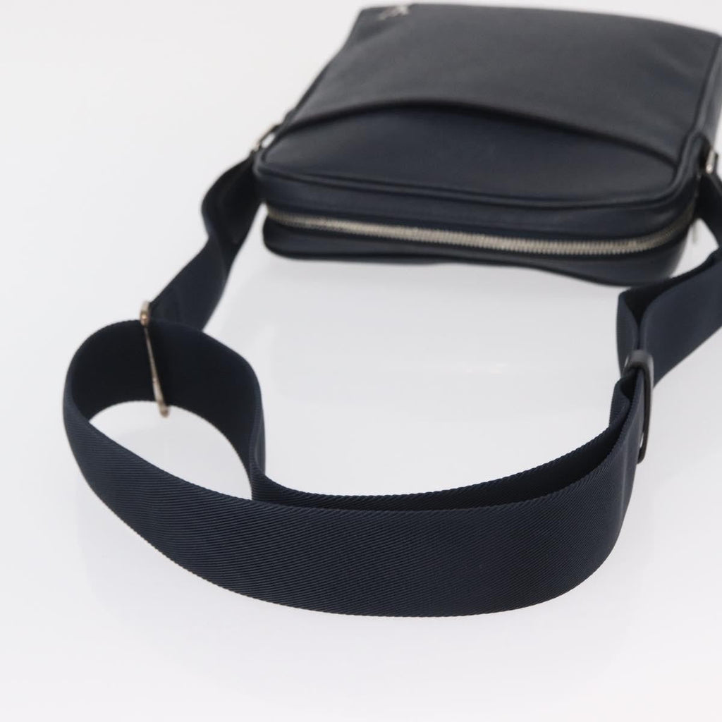 Louis Vuitton Alex Messenger Bag Taiga Leather Navy Leather Shoulder Bag