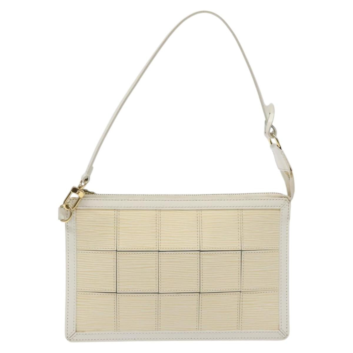 Louis Vuitton Delmonico Pochette Stretch Epi Leather Beige Leather Clutche & Pouche Bag