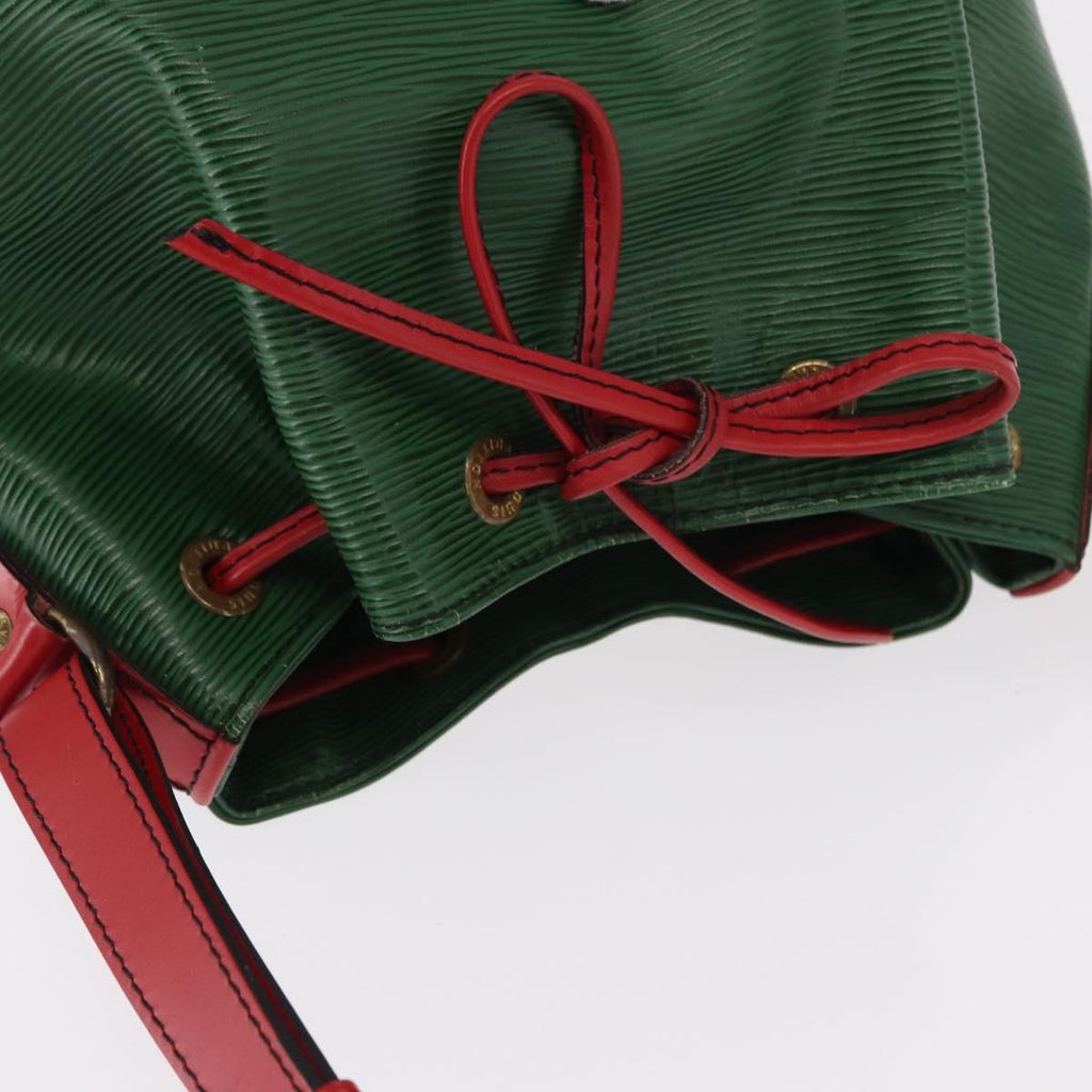 Louis Vuitton Bicolor Petit Noe Handbag Epi Leather Green Leather Shoulder Bag