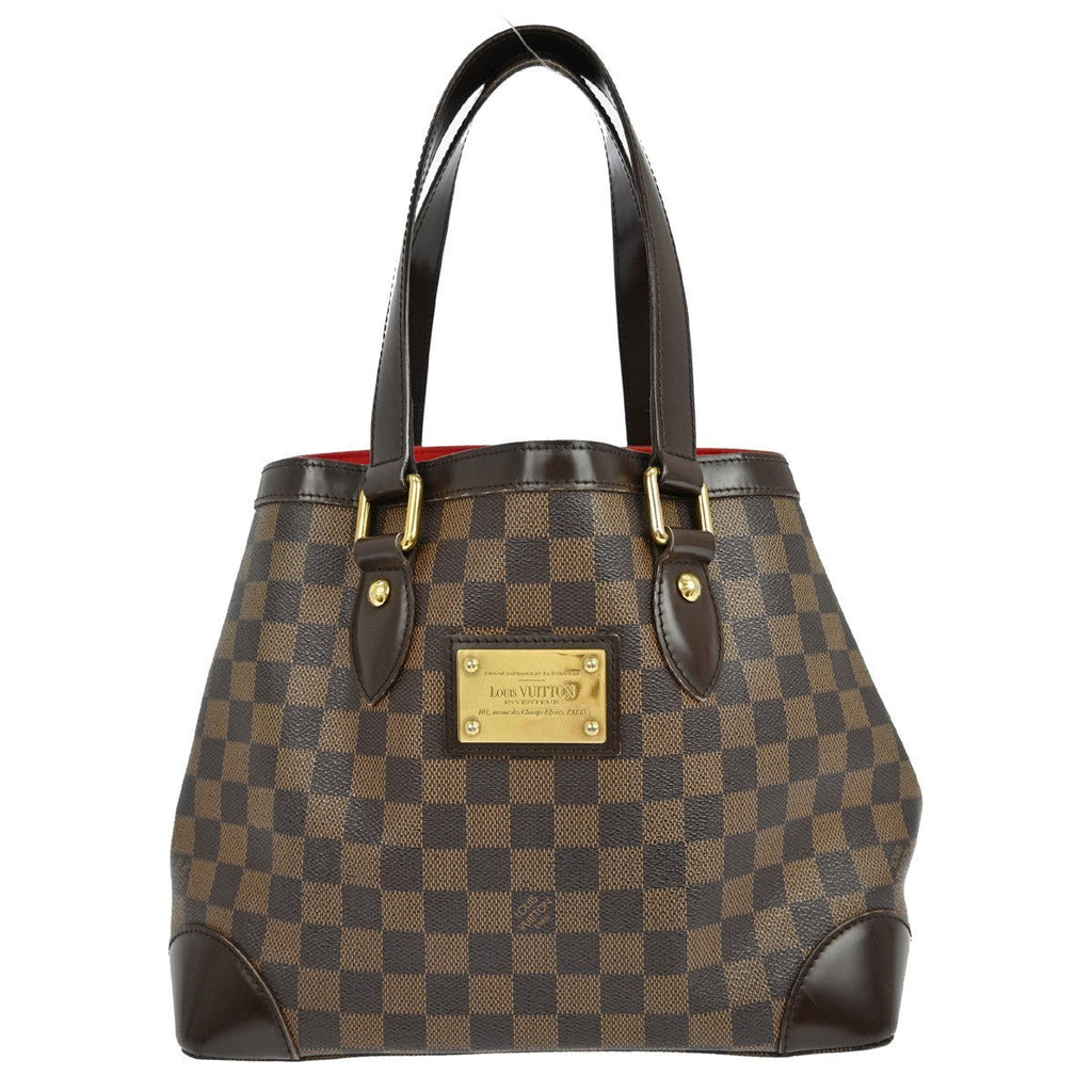 Louis Vuitton Hampstead Handbag Damier Brown Canvas Tote Bag