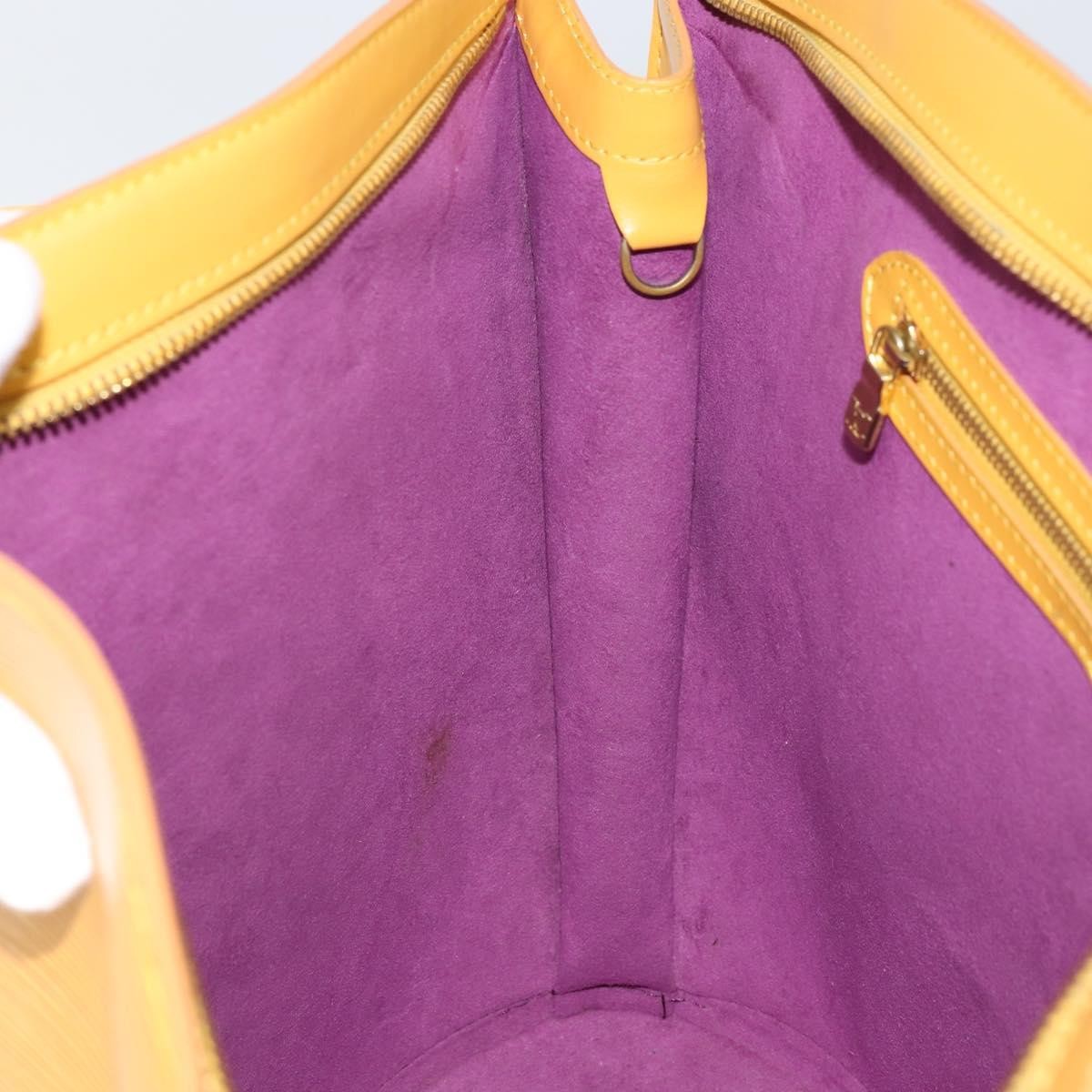 Louis Vuitton Saint Jacques Handbag Epi Leather Yellow Leather Shoulder Bag
