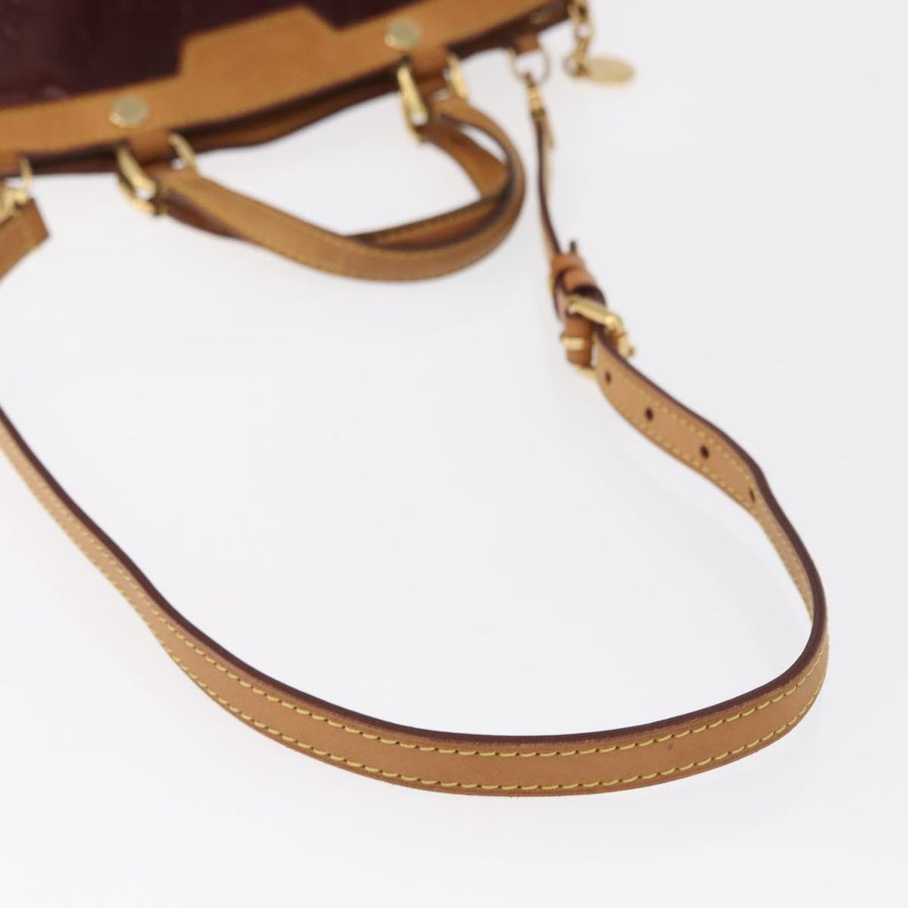 Louis Vuitton Brea Handbag Monogram Vernis Burgundy Patent_Leather Handbag