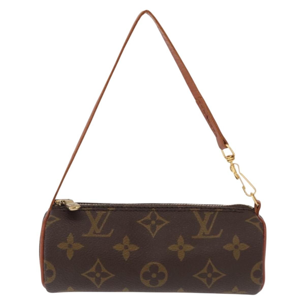 Louis Vuitton Papillon Pochette Monogram Canvas Brown Canvas Clutche & Pouche Bag