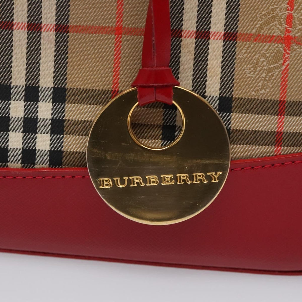 Burberry Nova Check Handbag Nova Check Canvas And Leather Beige Canvas Handbag