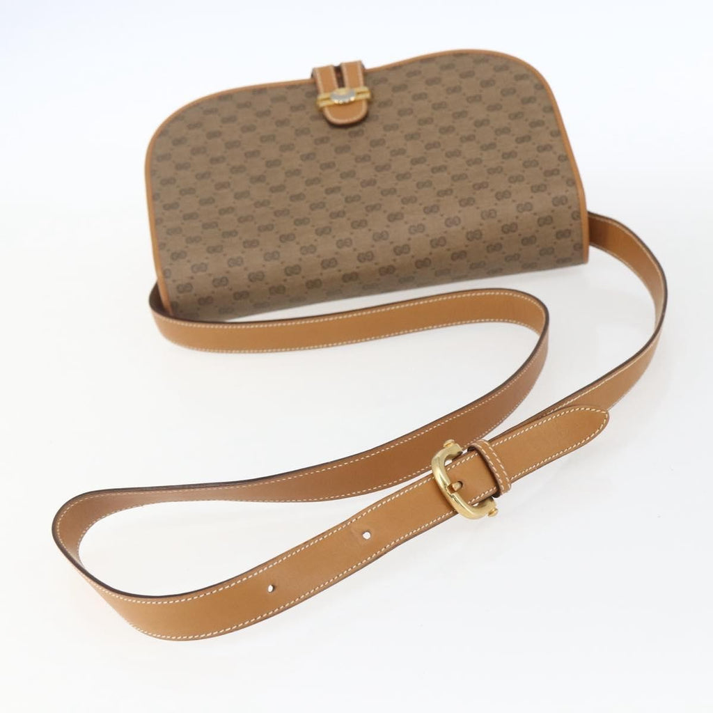 Gucci Micro Gg Supreme Shoulder Bag Gg Canvas Beige Canvas Shoulder Bag Bag (Pre-Owned)