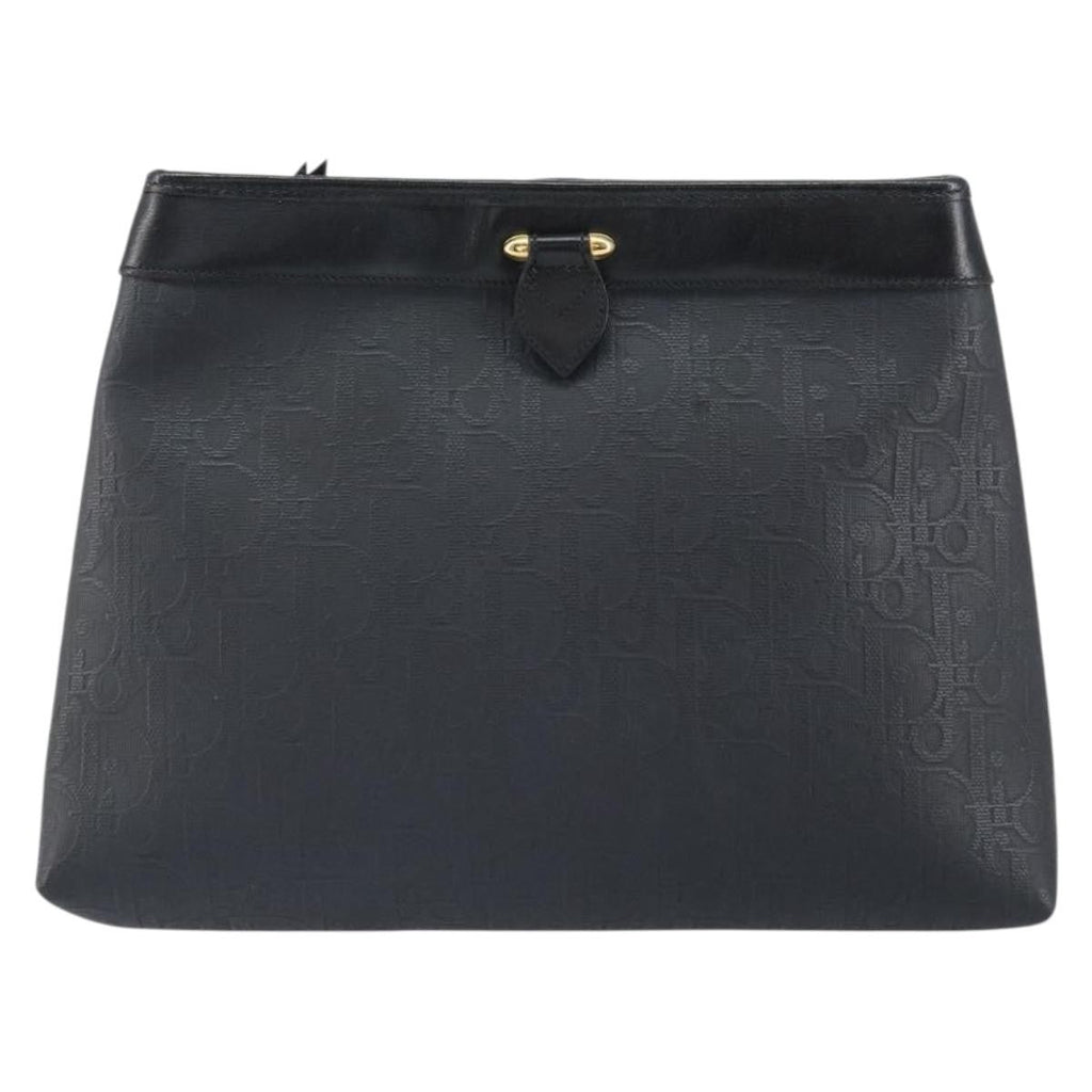 Christian Dior Trotter Pouch Canvas Black Canvas Clutche & Pouche Bag (Pre-Owned)