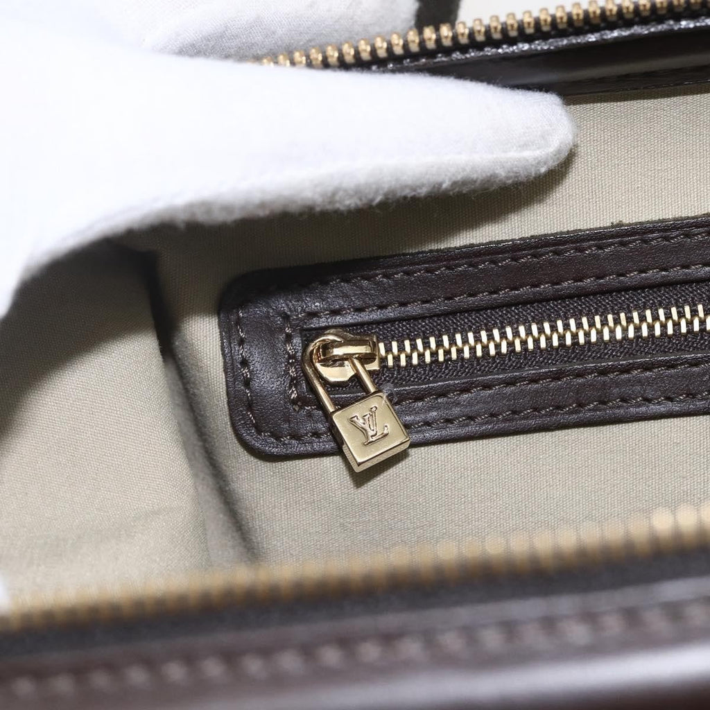 Louis Vuitton Josephine Handbag Mini Lin Khaki Canvas Handbag