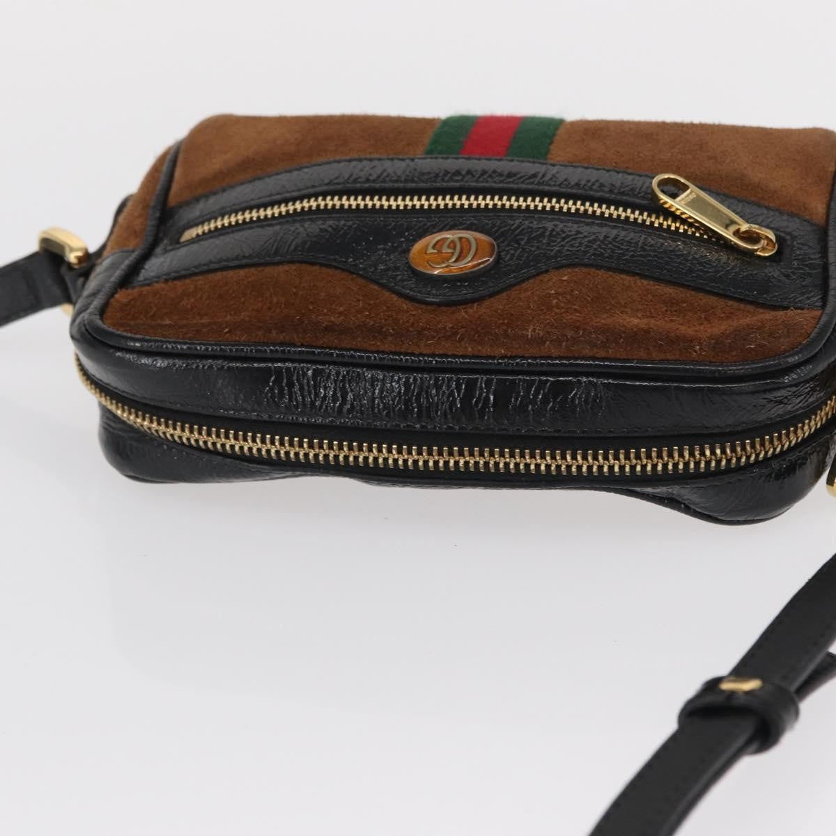 Gucci Ophidia Shoulder Bag Suede Brown Suede Shoulder Bag Bag (Pre-Owned)