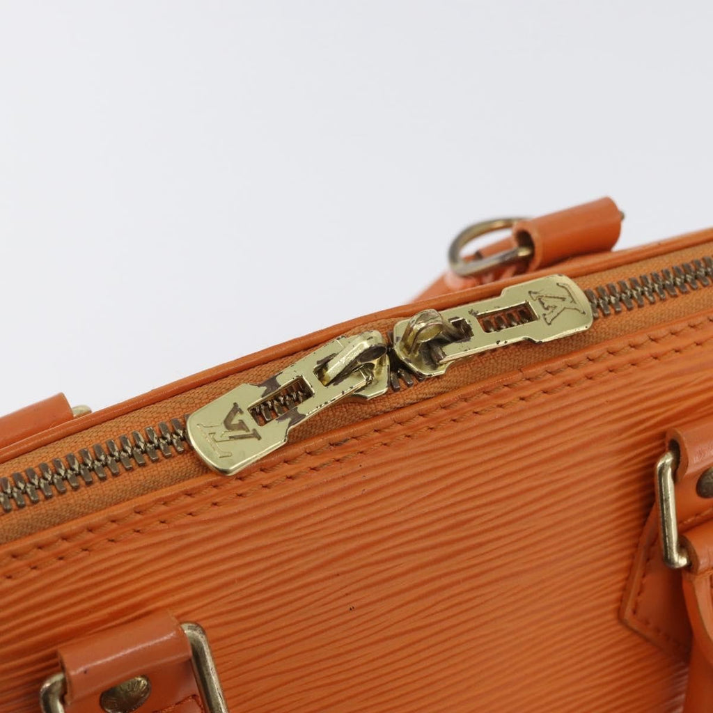 Louis Vuitton Vintage Alma Handbag Epi Leather Orange Leather Handbag