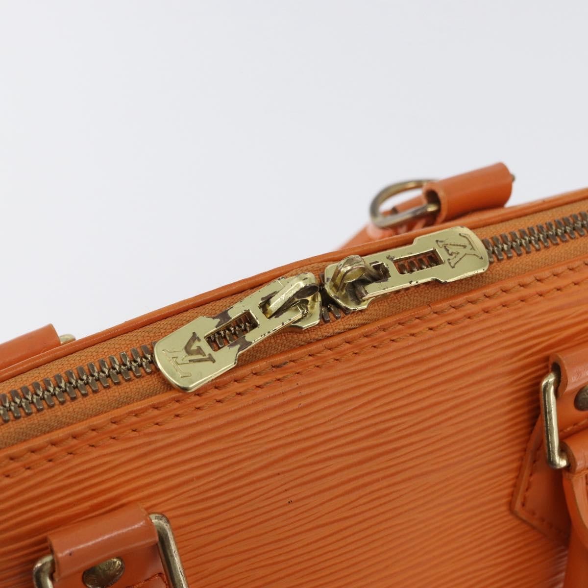 Louis Vuitton Vintage Alma Handbag Epi Leather Orange Leather Handbag