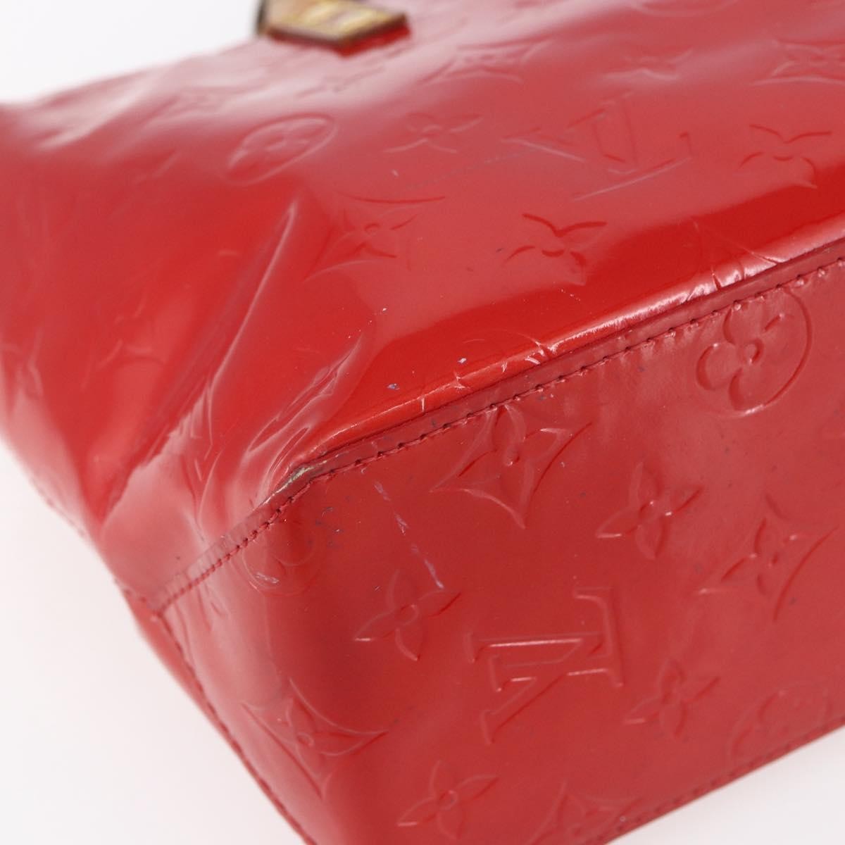 Louis Vuitton Reade Handbag Monogram Vernis Red Patent_Leather Handbag