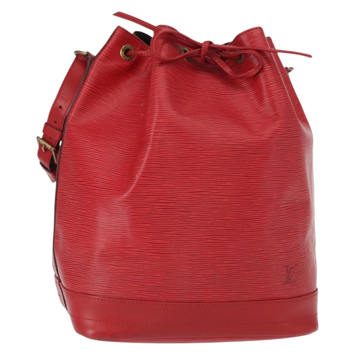 Louis Vuitton Noe Handbag Epi Leather Red Leather Shoulder Bag