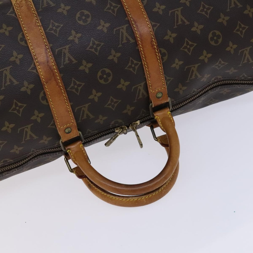 Louis Vuitton Keepall Bag Monogram Canvas Brown Canvas Travel Bag