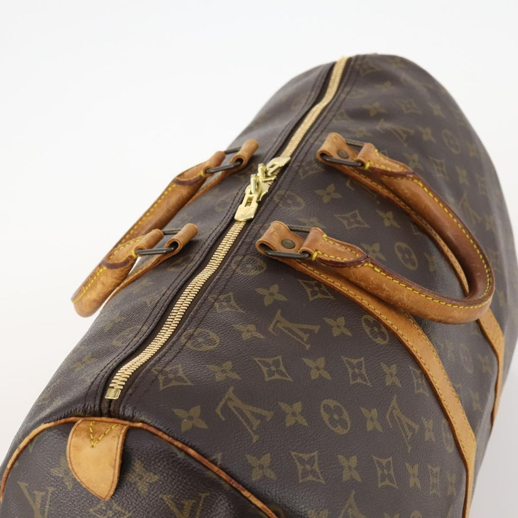 Louis Vuitton Keepall Bag Monogram Canvas Brown Canvas Travel Bag