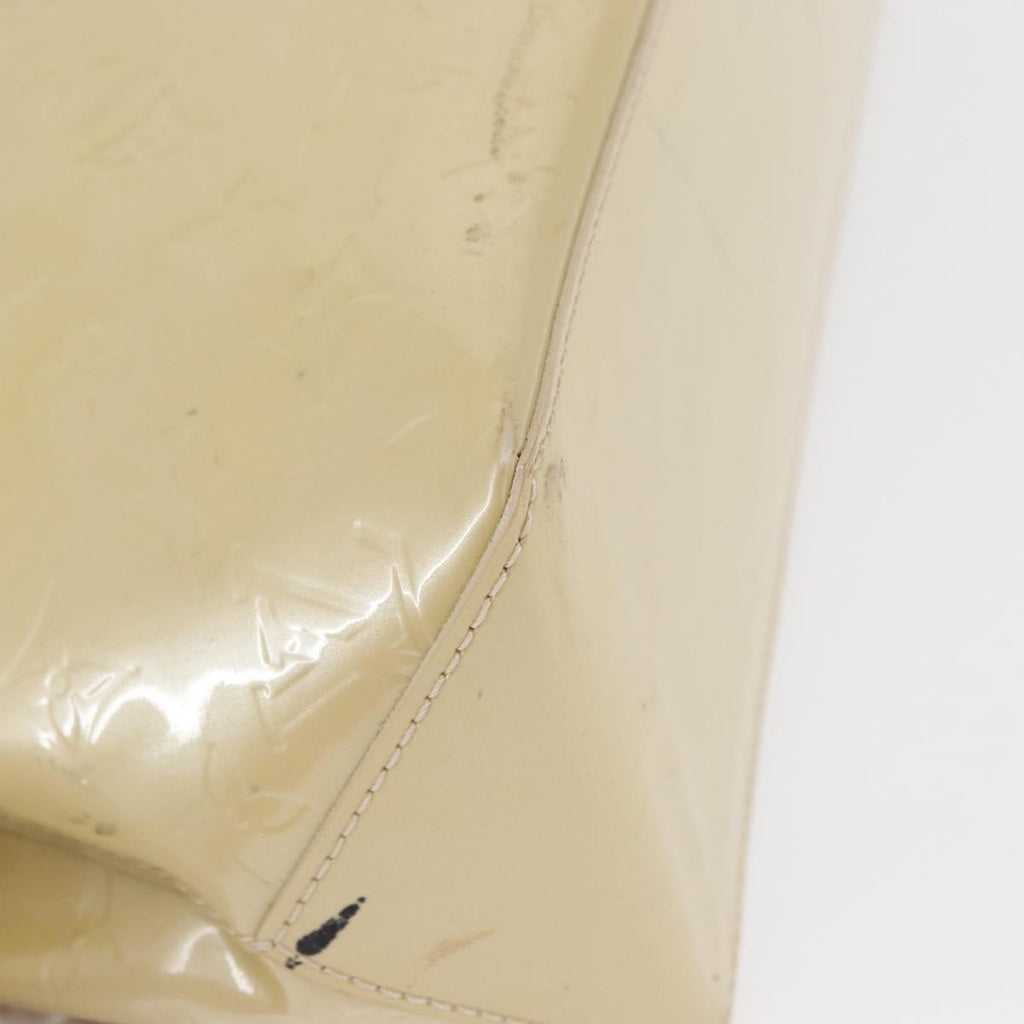 Louis Vuitton Wilshire Handbag Monogram Vernis Beige Patent_Leather Handbag