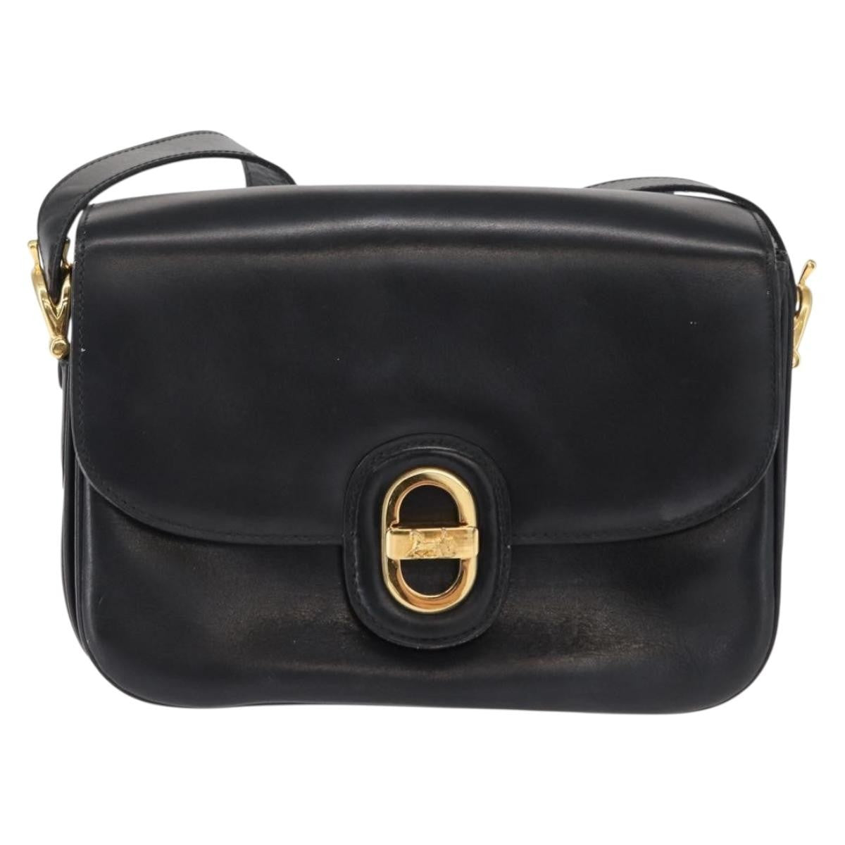 Celine Horse Carriage Shoulder Bag Leather Black Leather Shoulder Bag Bag
