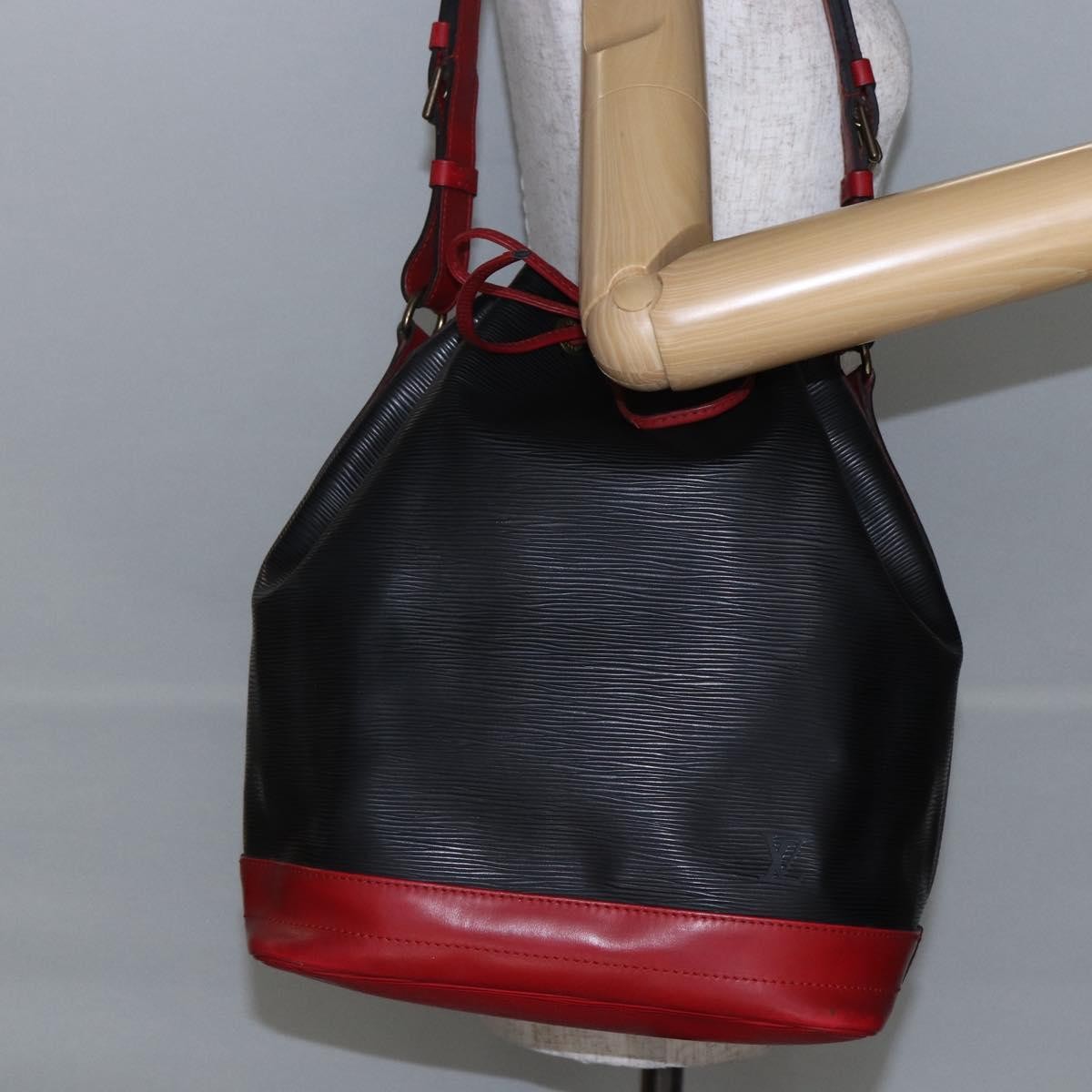 Louis Vuitton Bicolor Noe Handbag Epi Leather Black Leather Bag