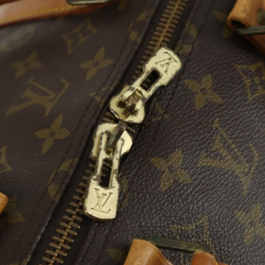 Louis Vuitton Keepall Bag Monogram Canvas Brown Canvas Travel Bag