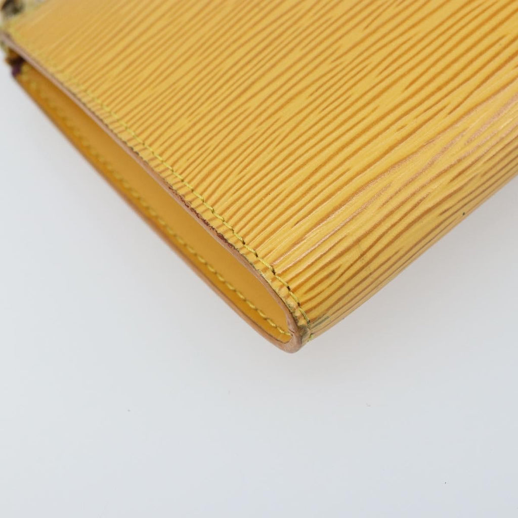 Louis Vuitton Pochette Accessoires Epi Leather Yellow Leather Clutche & Pouche Bag