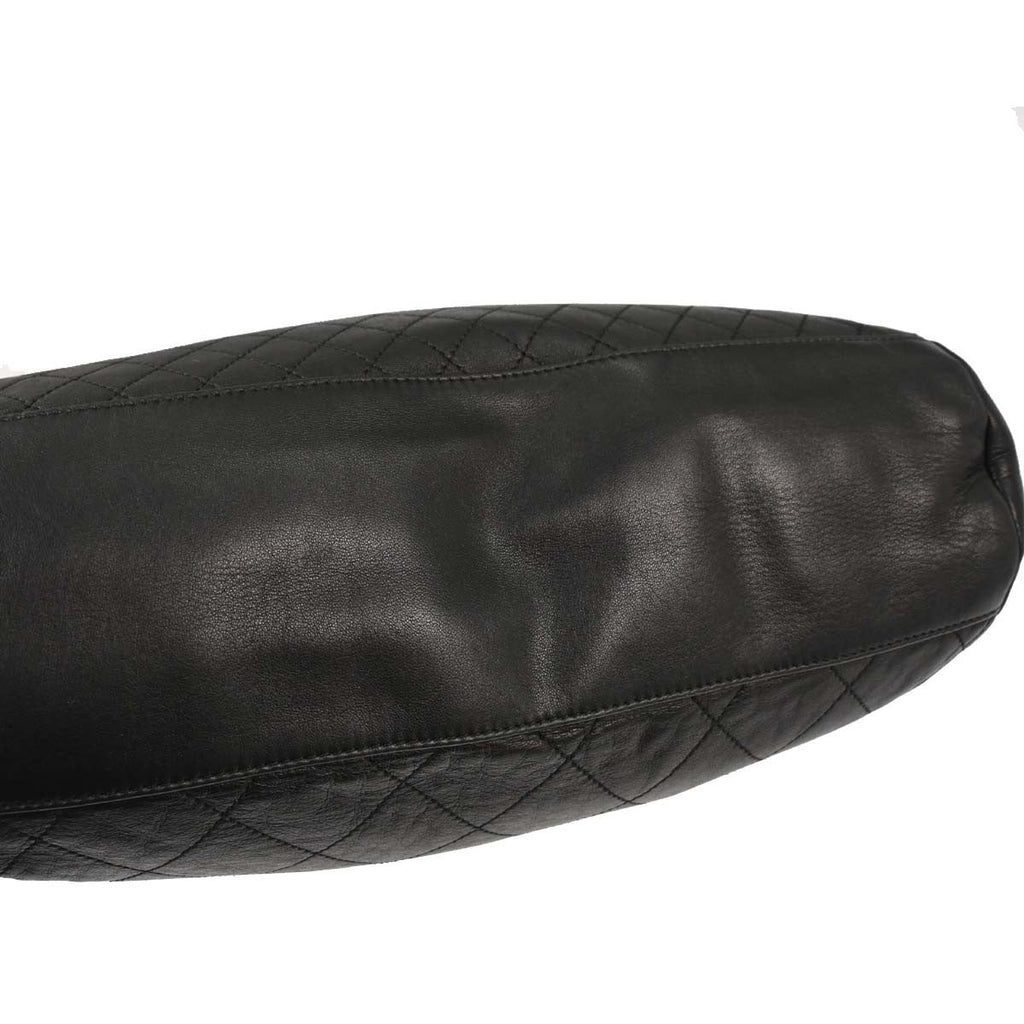 Chanel Flap Shoulder Bag Leather Black Leather Handbag