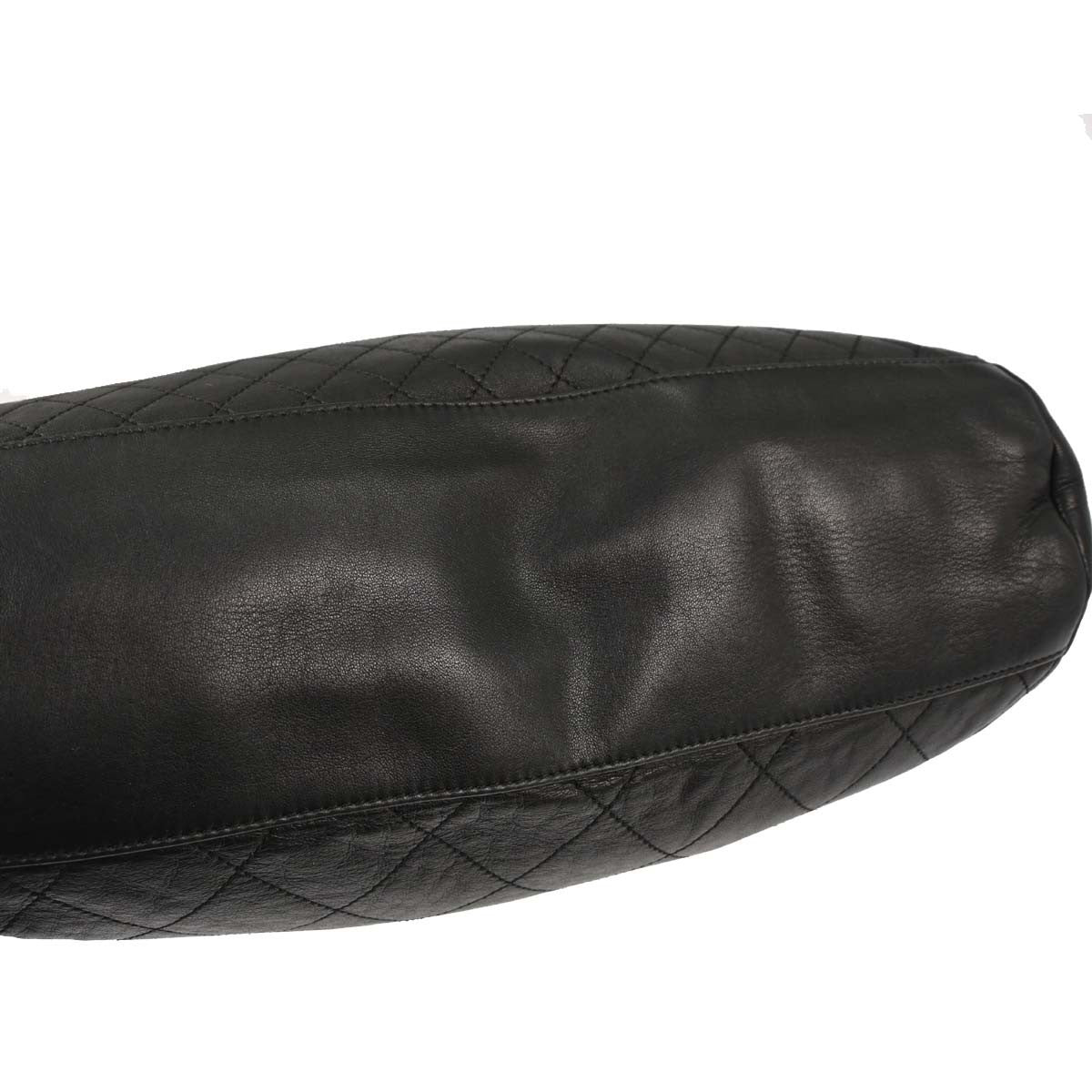 Chanel Flap Shoulder Bag Leather Black Leather Handbag
