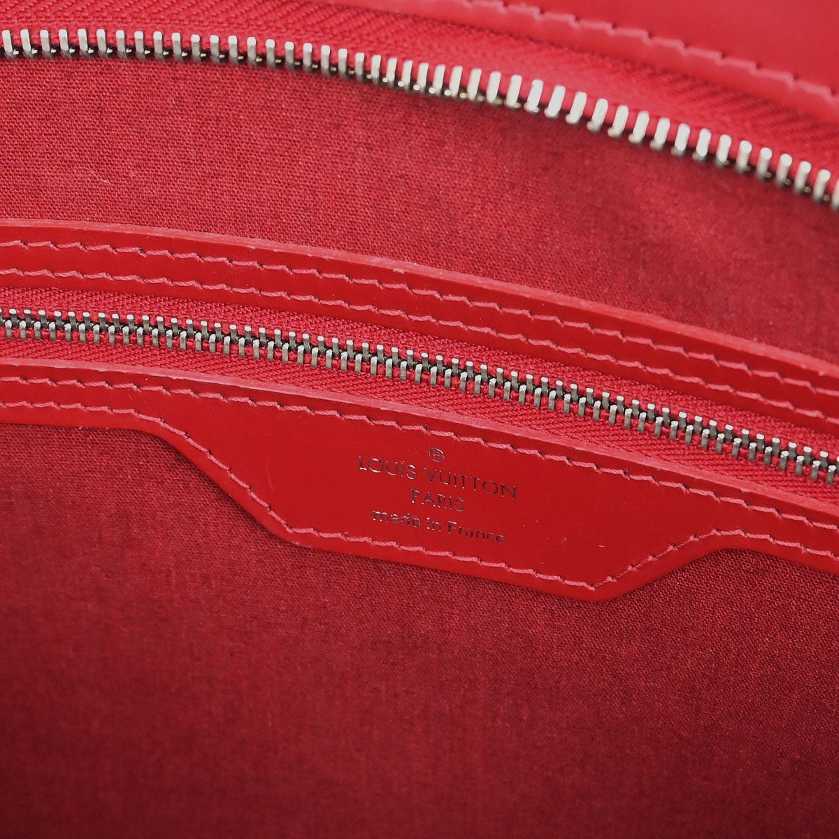 Louis Vuitton Brea Handbag Epi Leather Red Leather Tote Bag