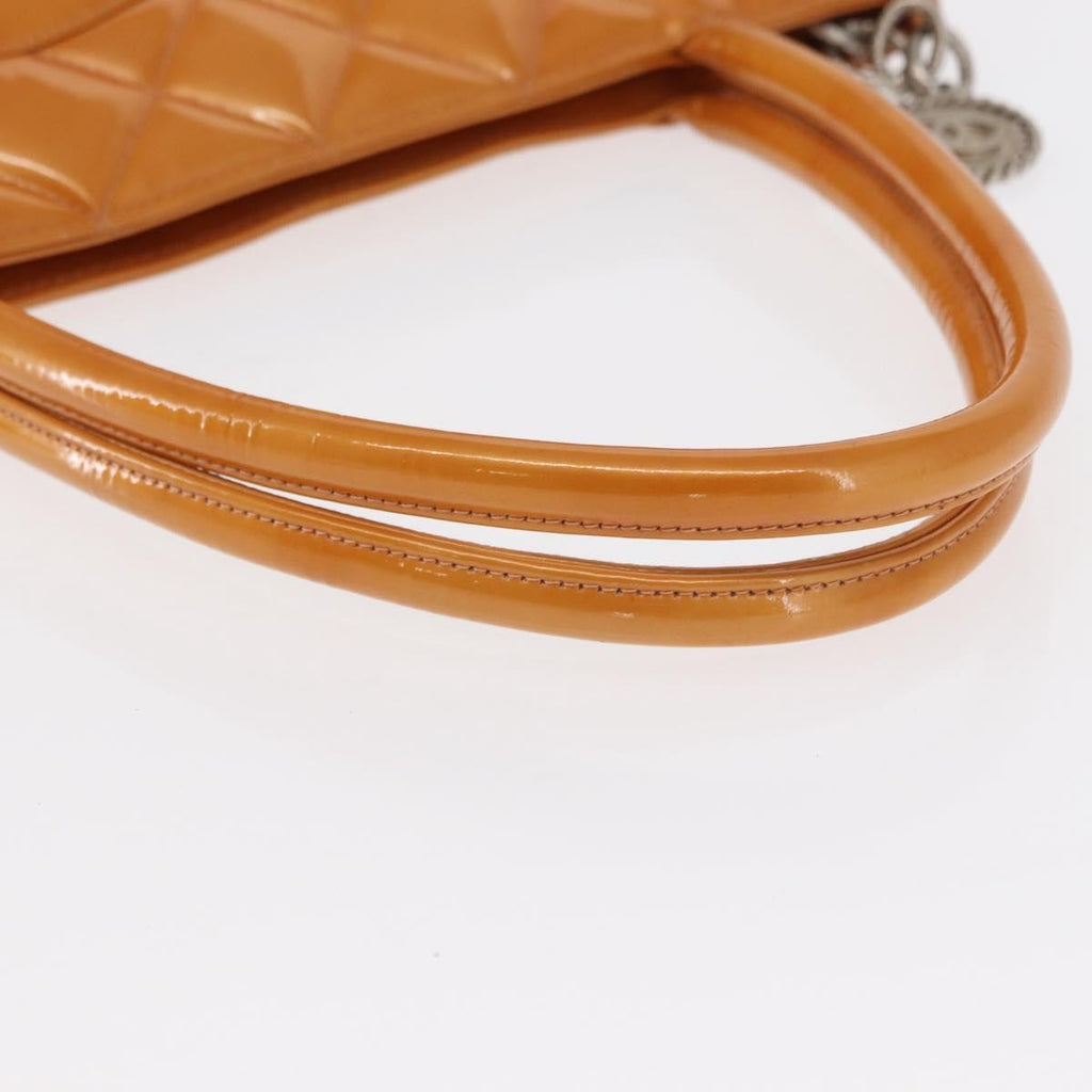 Chanel Medallion Tote Quilted Patent Beige Patent_Leather Tote Bag Bag