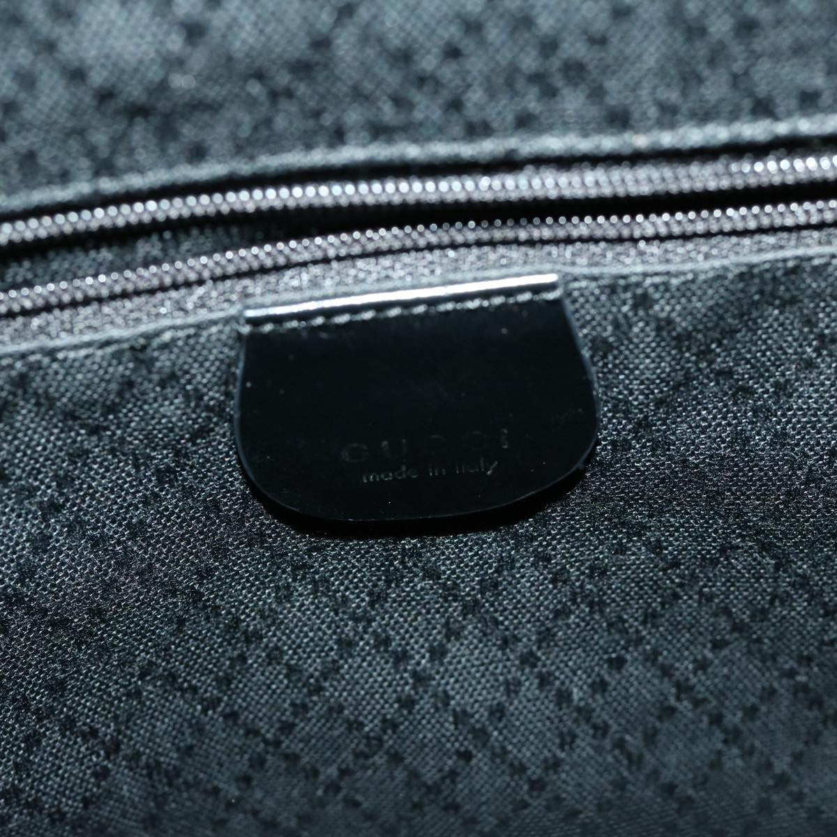 Gucci Vintage Bamboo Handle Bag Nylon Black Nylon Tote Bag Bag (Pre-Owned)