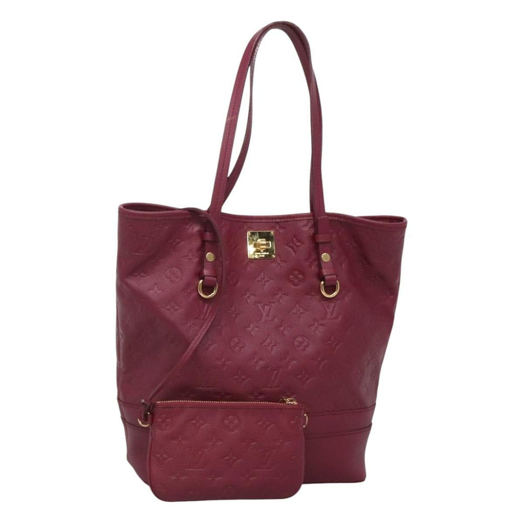 Louis Vuitton Citadine Handbag Monogram Empreinte Leather Purple Leather Tote Bag