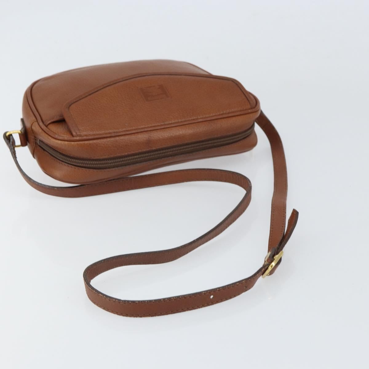 Burberry Vintage Shoulder Bag Leather Brown Leather Shoulder Bag