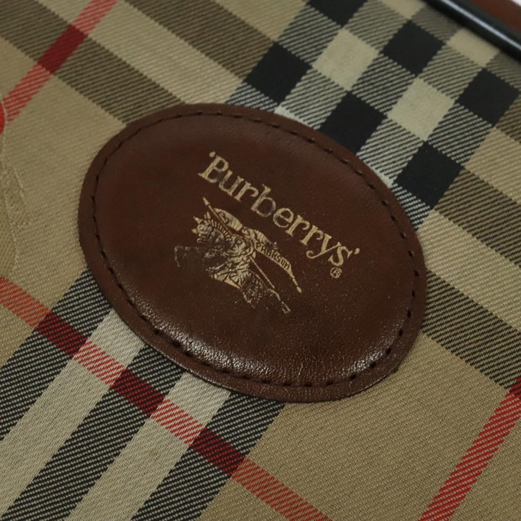 Burberry Camera Bag Vintage Check Canvas Beige Canvas Shoulder Bag