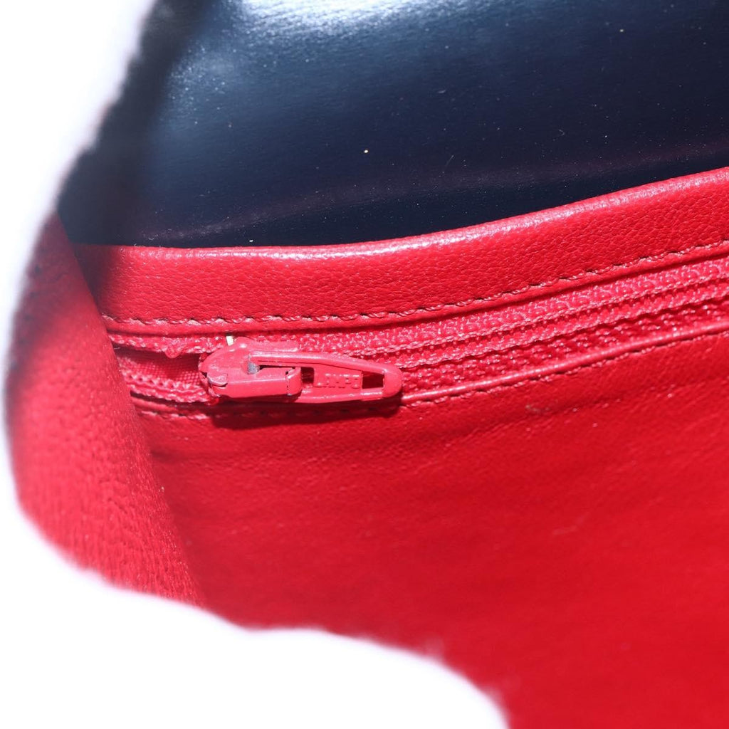 Celine Clutch Bag Leather Navy Leather Clutche & Pouche Bag