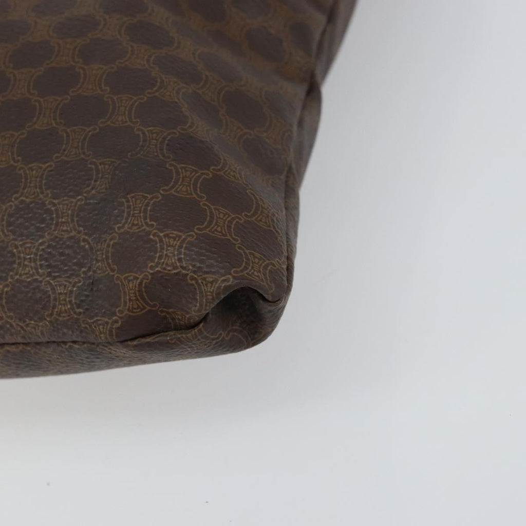 Celine Vintage Macadam Tote Bag Canvas Brown Canvas Tote Bag Bag