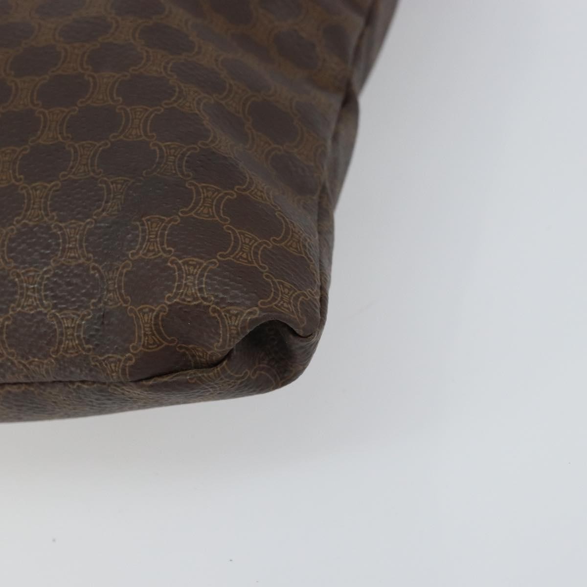 Celine Vintage Macadam Tote Bag Canvas Brown Canvas Tote Bag Bag