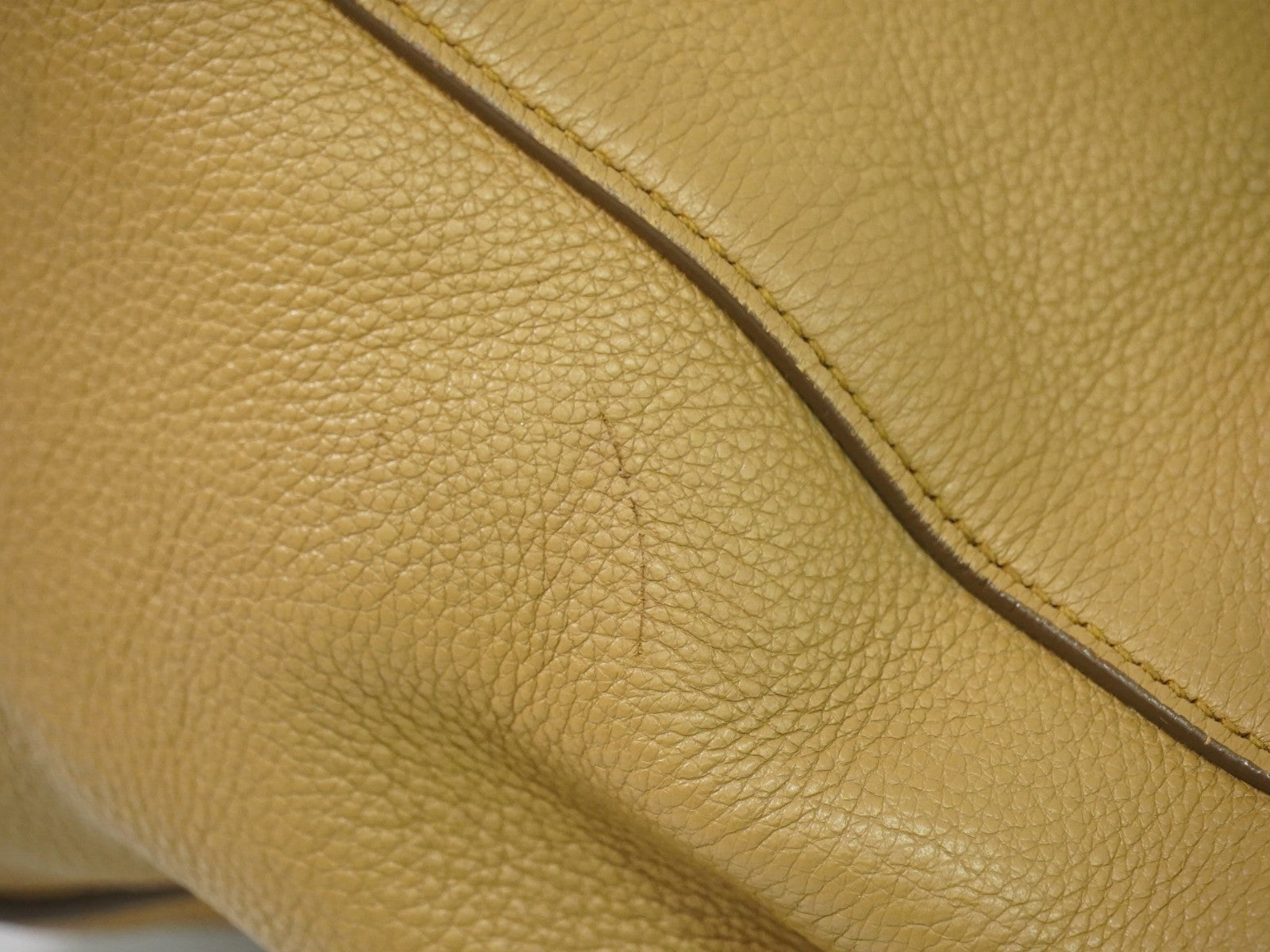 Prada Vintage Handbag Leather Beige Leather Handbag