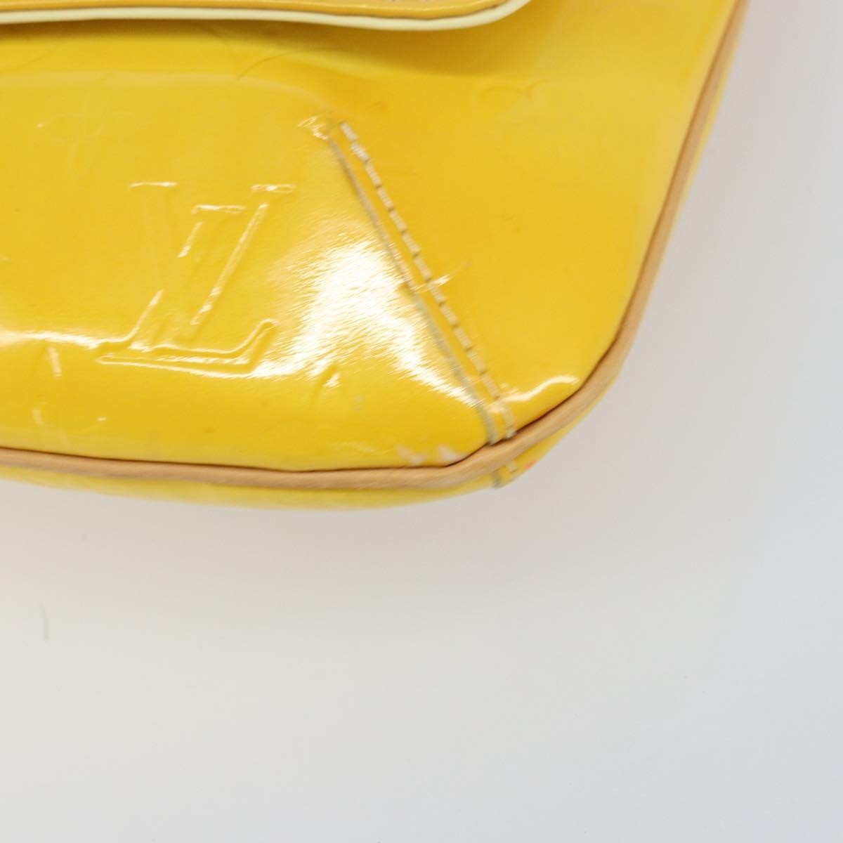 Louis Vuitton Thompson Street Handbag Monogram Vernis Yellow Patent_Leather Shoulder Bag