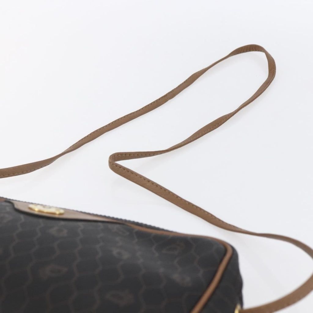 Christian Dior Vintage Honeycomb Shoulder Bag Canvas Black Canvas Shoulder Bag Bag (Pre-Owned)