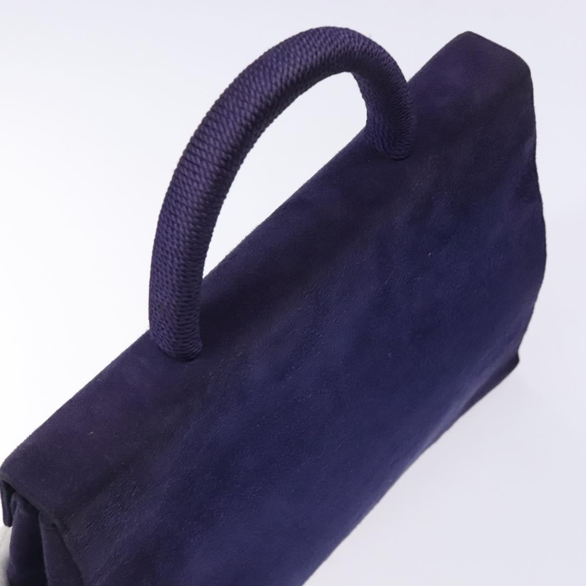Prada Vintage Handbag Suede Purple Suede Handbag