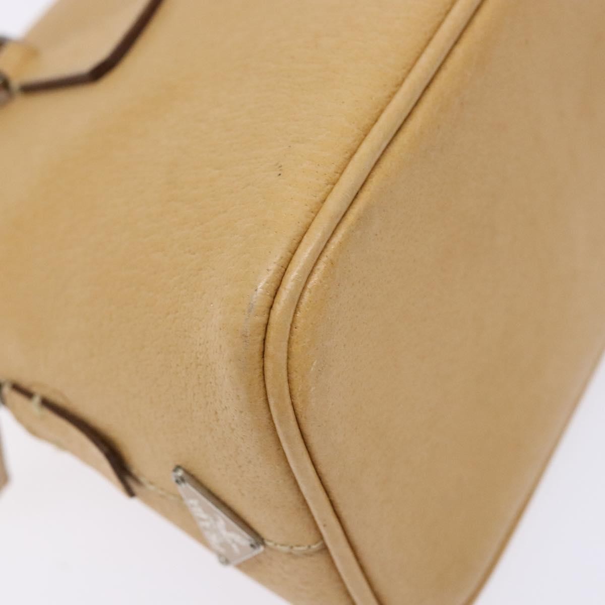 Prada Cuir Promenade Bag Saffiano Leather Beige Leather Handbag
