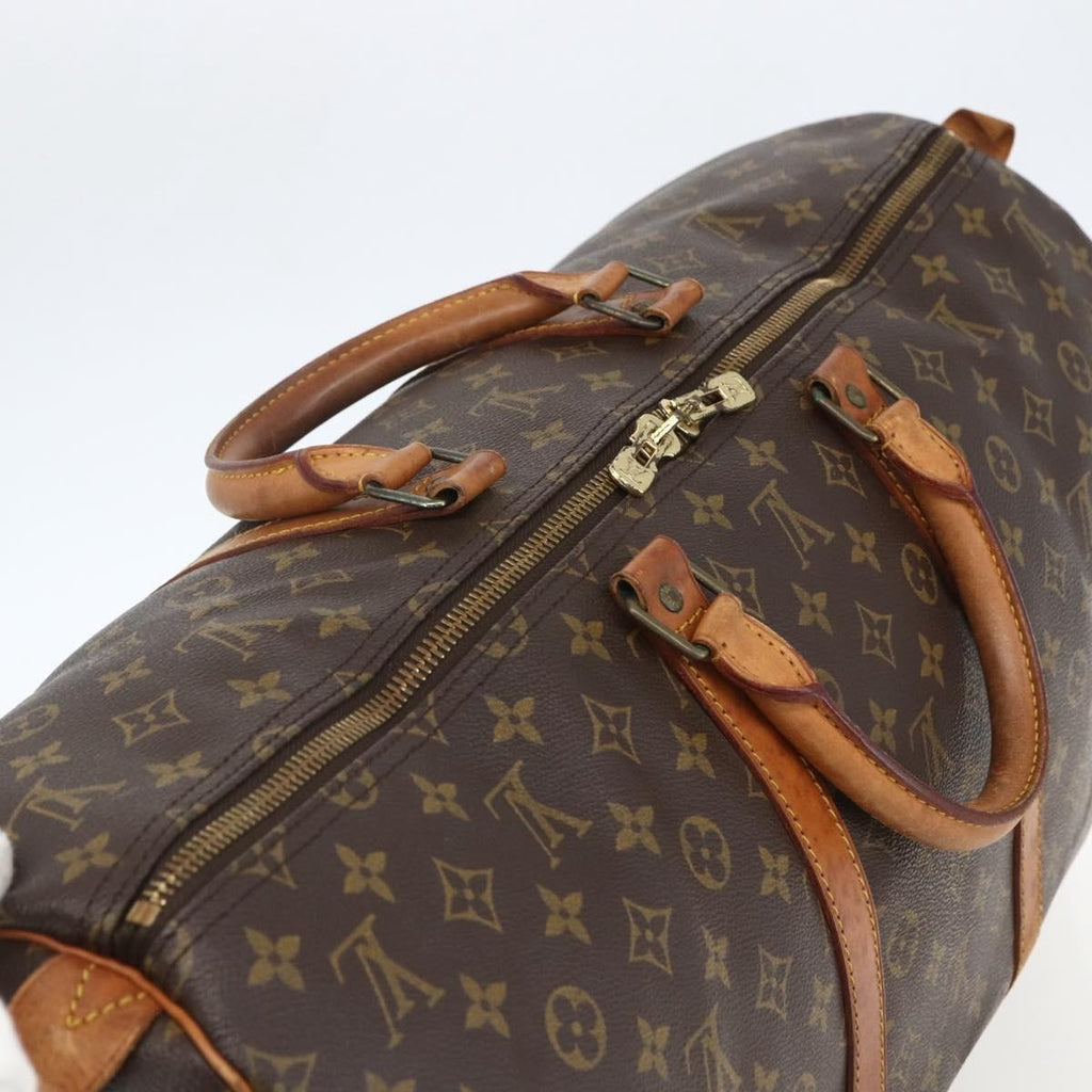Louis Vuitton Keepall Bag Monogram Canvas Brown Canvas Travel Bag