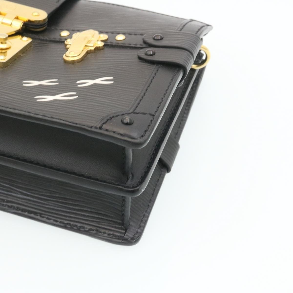 Louis Vuitton Trunk Clutch Epi Leather Black Leather Clutche & Pouche Bag
