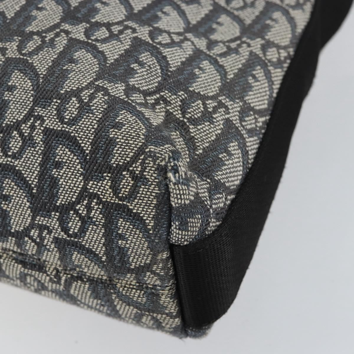 Christian Dior Vintage Trotter Shoulder Bag Canvas Navy Canvas Shoulder Bag Bag (Pre-Owned)