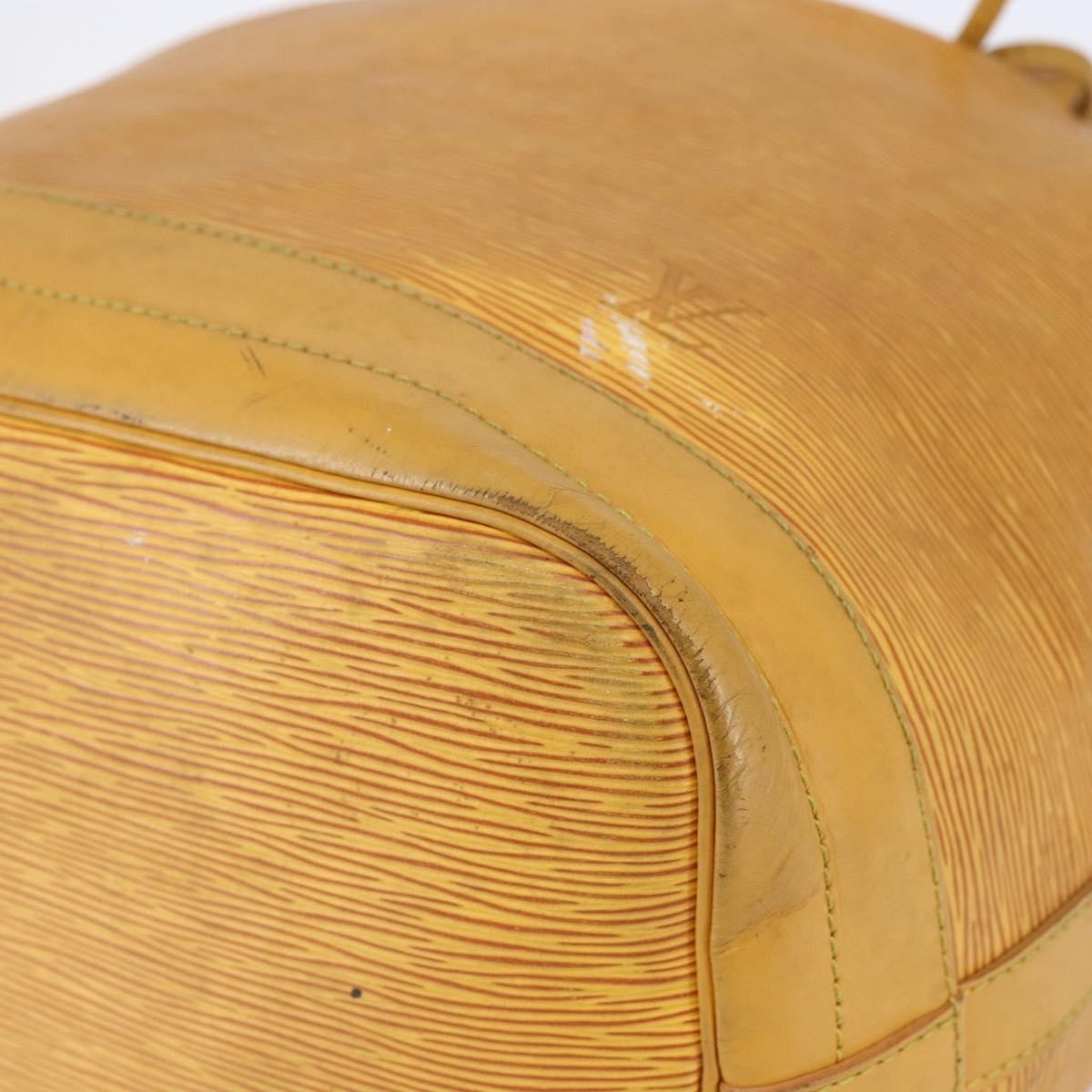 Louis Vuitton Petit Noe Nm Handbag Epi Leather Yellow Leather Shoulder Bag