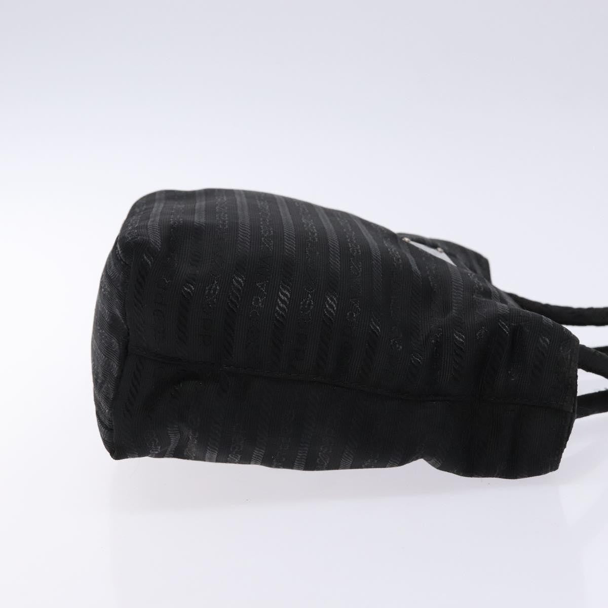 Prada Vintage Zip Handbag Tessuto Black Nylon Handbag