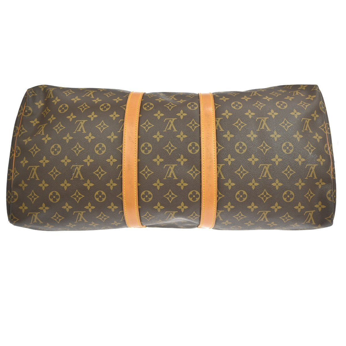 Louis Vuitton Keepall Bag Monogram Canvas Brown Canvas Travel Bag