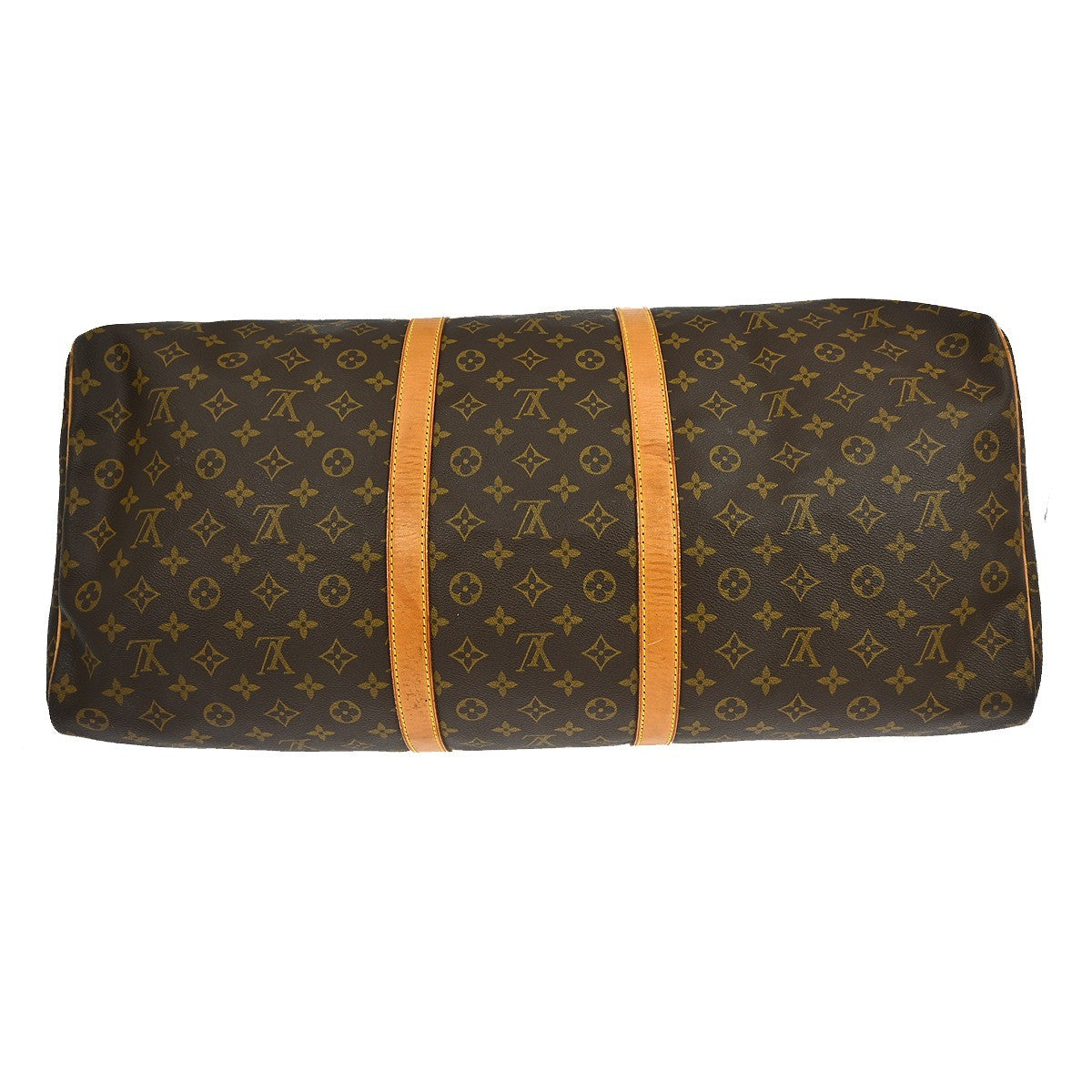 Louis Vuitton Keepall Bag Monogram Canvas Brown Canvas Travel Bag