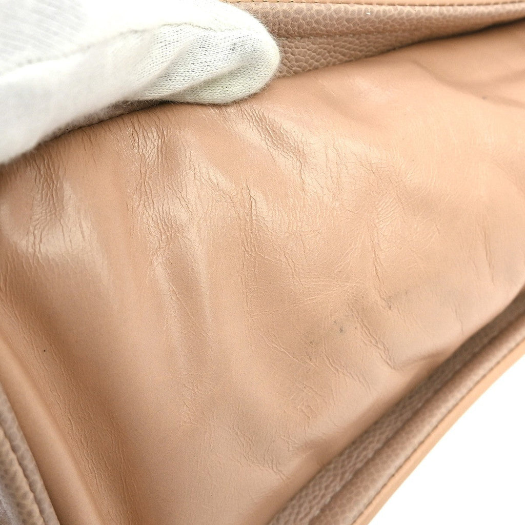 Chanel North South Deauville Tote Leather Pink Leather Tote Bag Bag