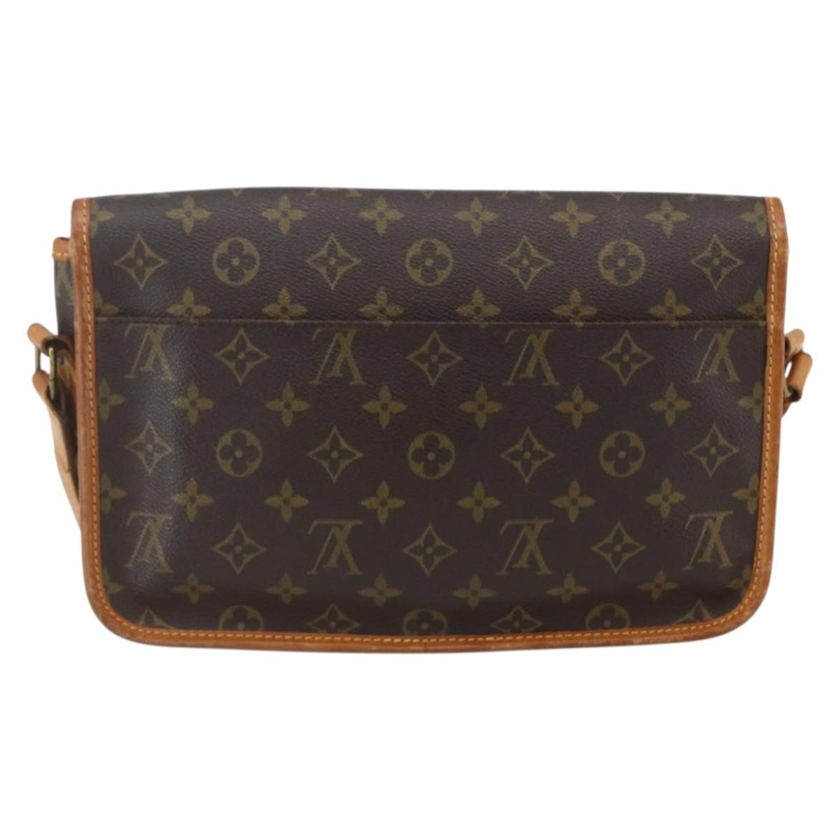 Louis Vuitton Sac Gibeciere Messenger Bag Monogram Canvas Brown Canvas Shoulder Bag