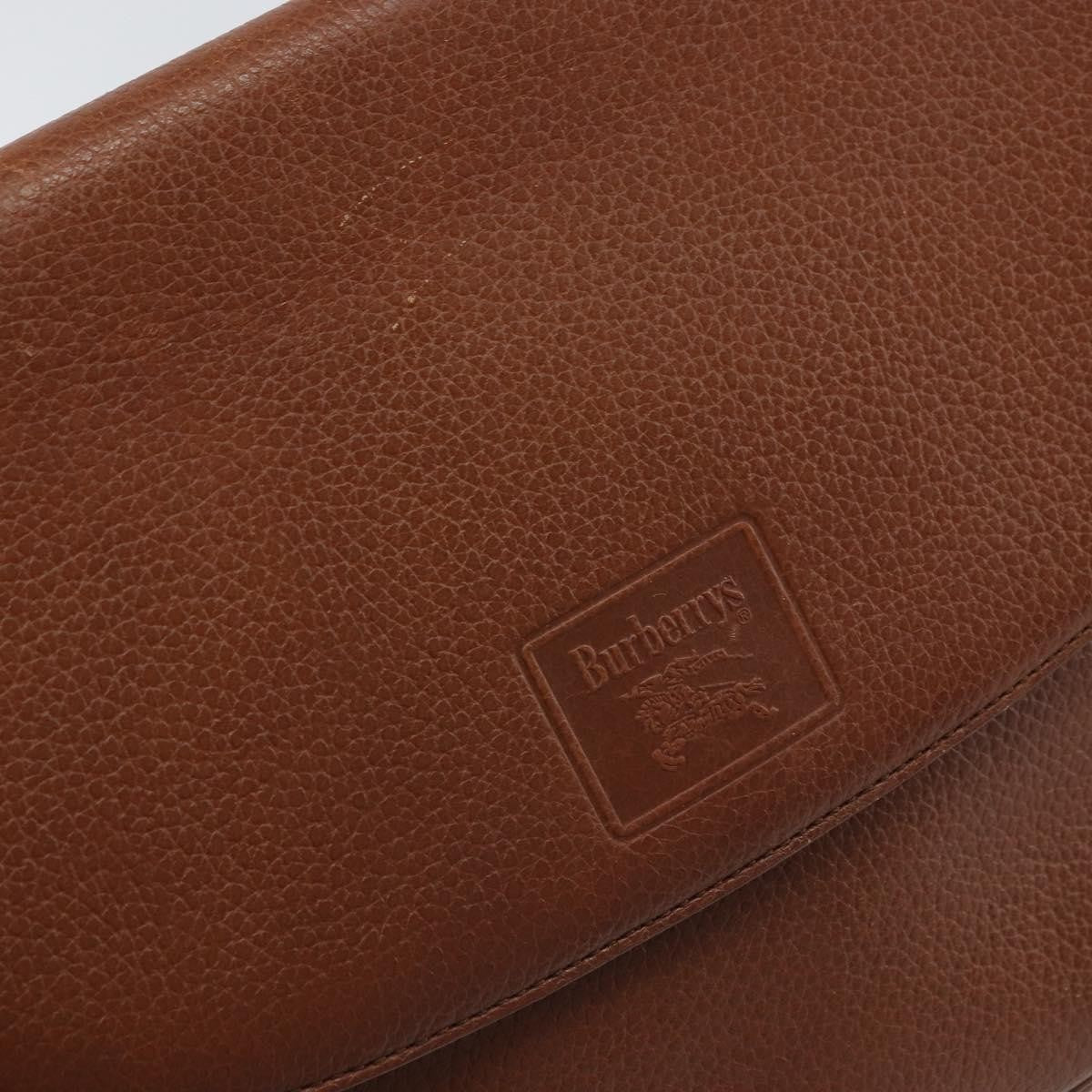 Burberry Vintage Shoulder Bag Leather Brown Leather Shoulder Bag